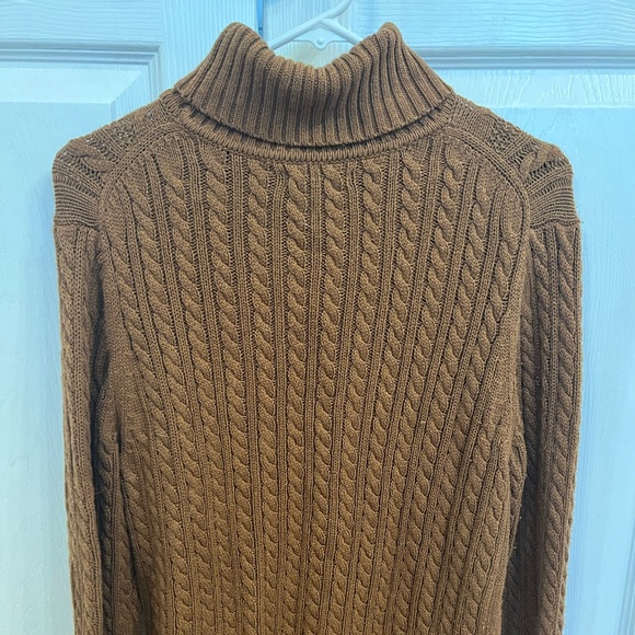 Amazon Essentials Sweaters - Amazon Essentials Brown turtleneck, like new, never worn, cuffe…